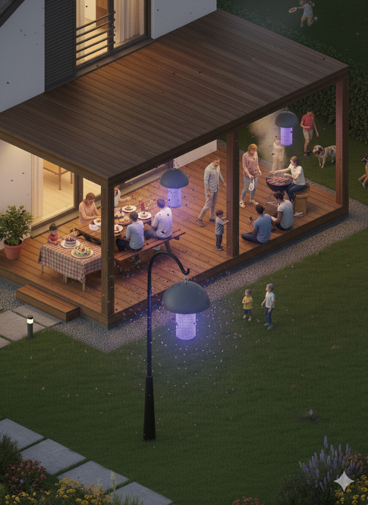 Teras ve verandalarda sivrisinek koruma - Tekirdağ, Edirne, Kırklareli için feromon teknolojisi